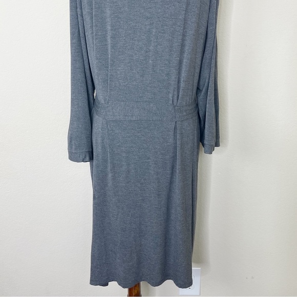 HATCH Hatch-To-Hospital Charcoal Gray Postpartum Bamboo Robe - Picture 10 of 13